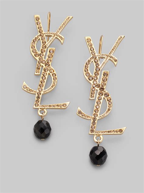 logo ysl ohrringe|YSL earrings.